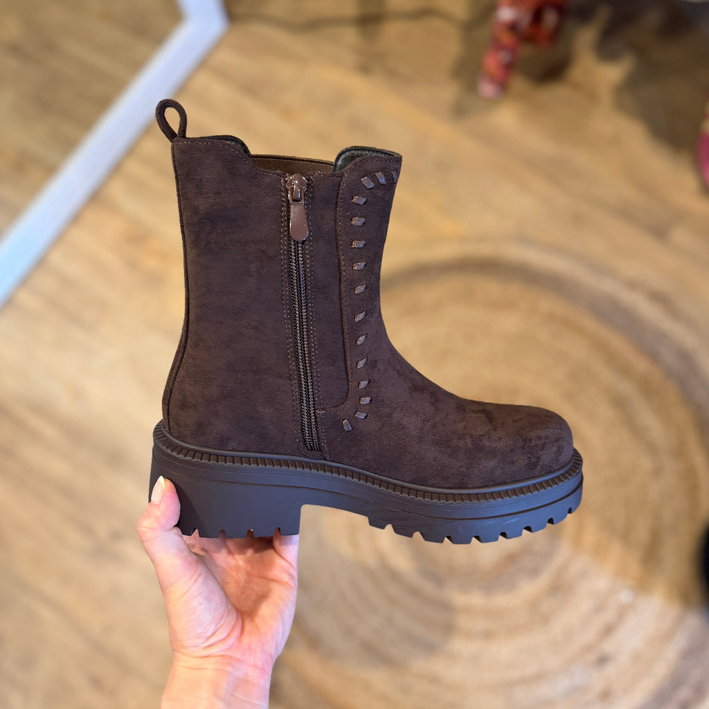 Bottines marrons