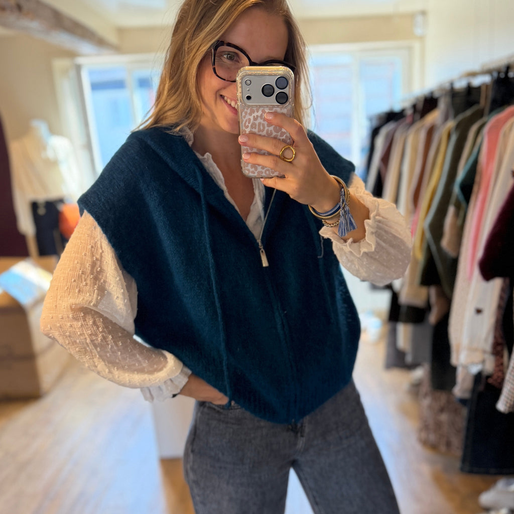 Gilet Mia en Mohair