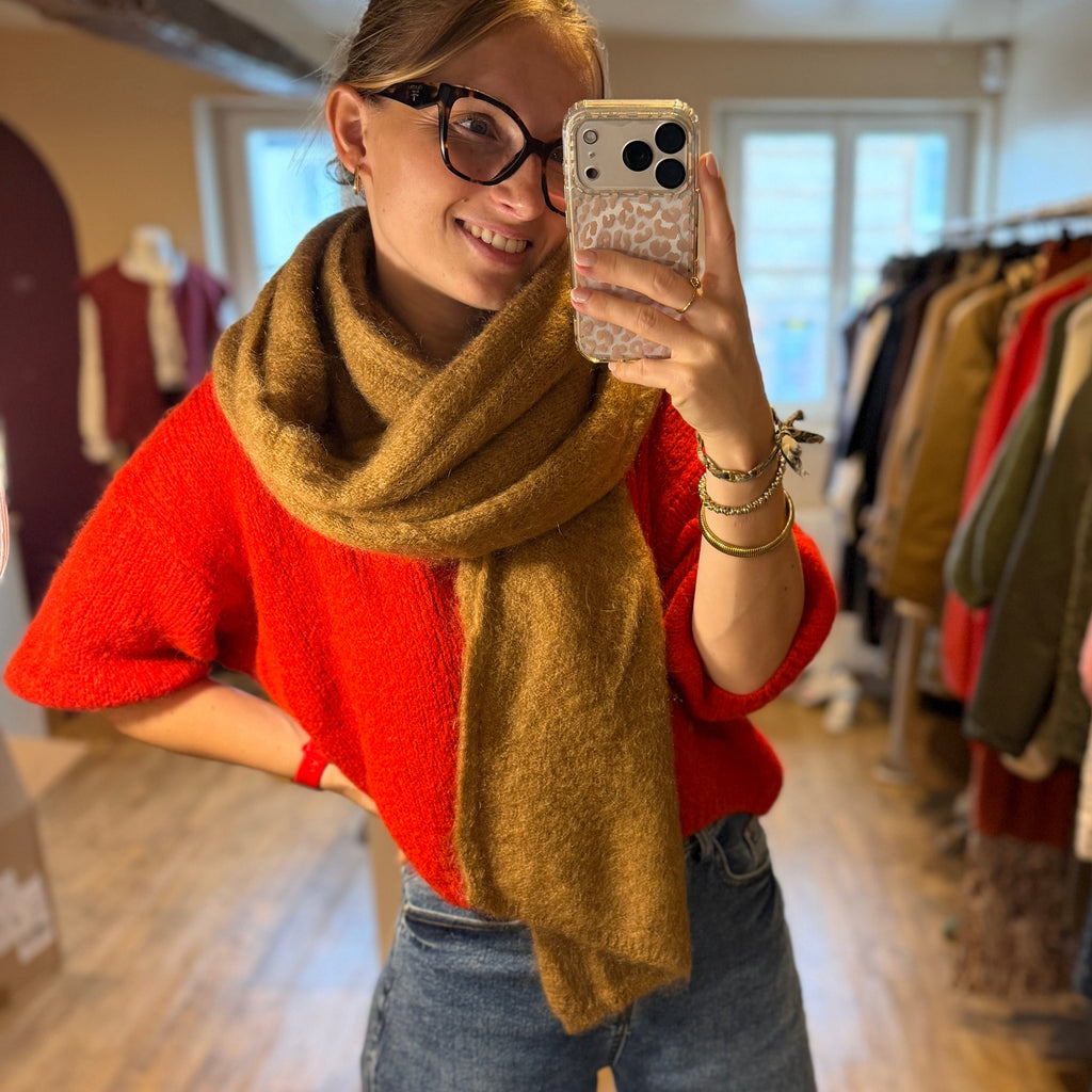 Grosse écharpe en mohair
