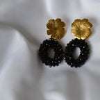 Boucle d'oreille - Noires et marrons — Marron