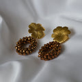 Boucle d'oreille - Noires et marrons — vue 3