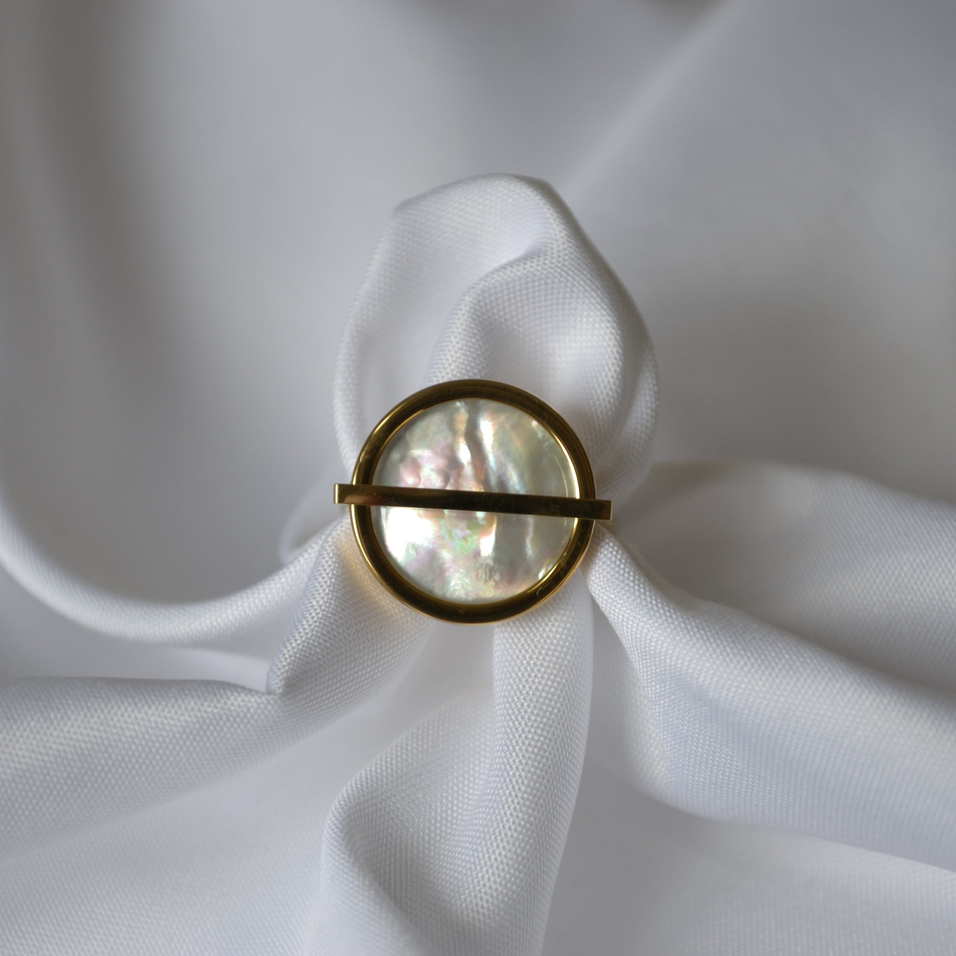 Bague ronde couleurs — Orange