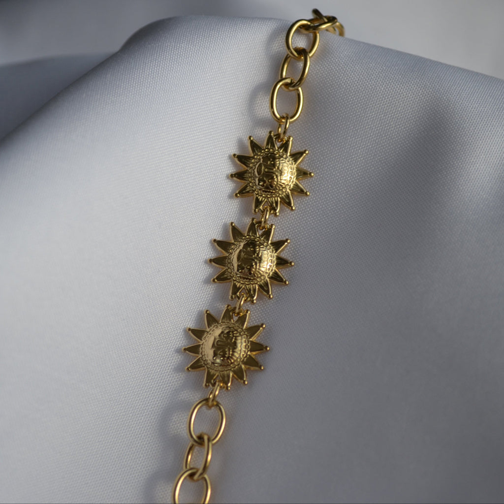 Bracelet soleil — Argent