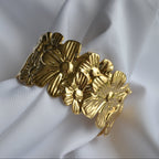 Bracelet manchette - Fleurs — vue principale