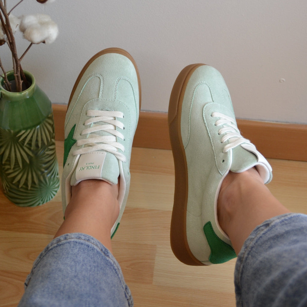 Baskets vertes