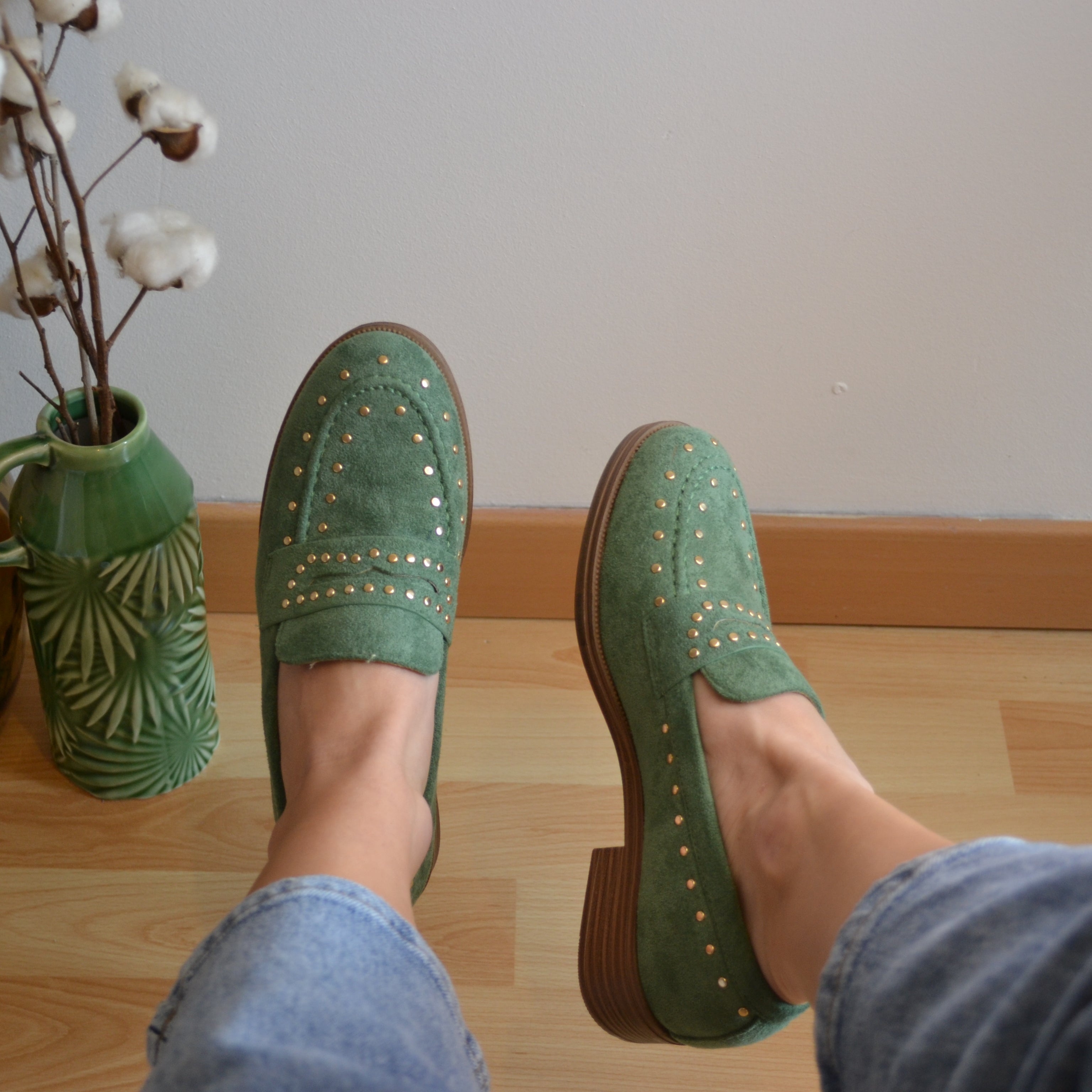 Mocassins Vert