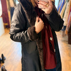 Parka noir reversible