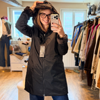 Parka noir reversible