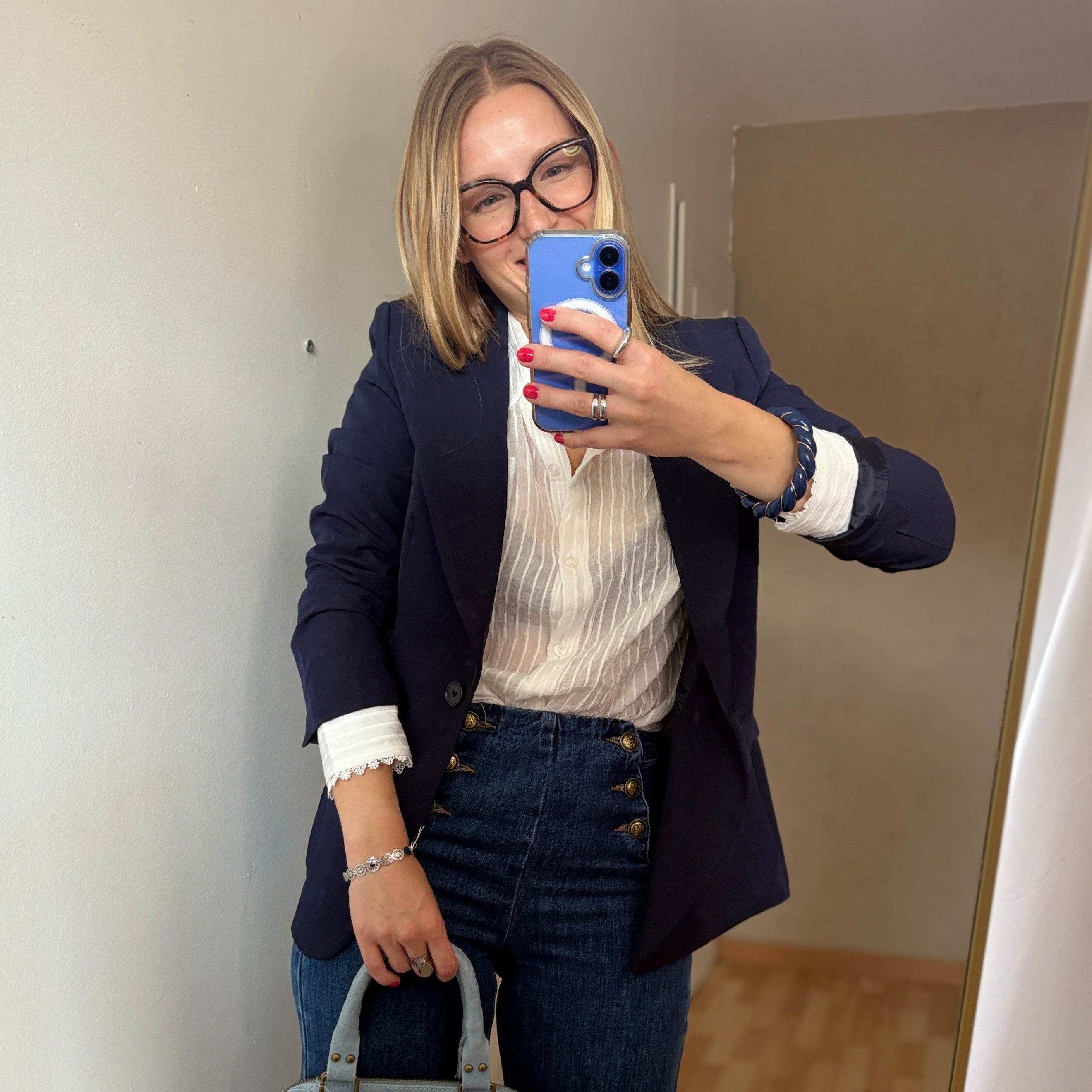 Veste blazer Iris Bleu