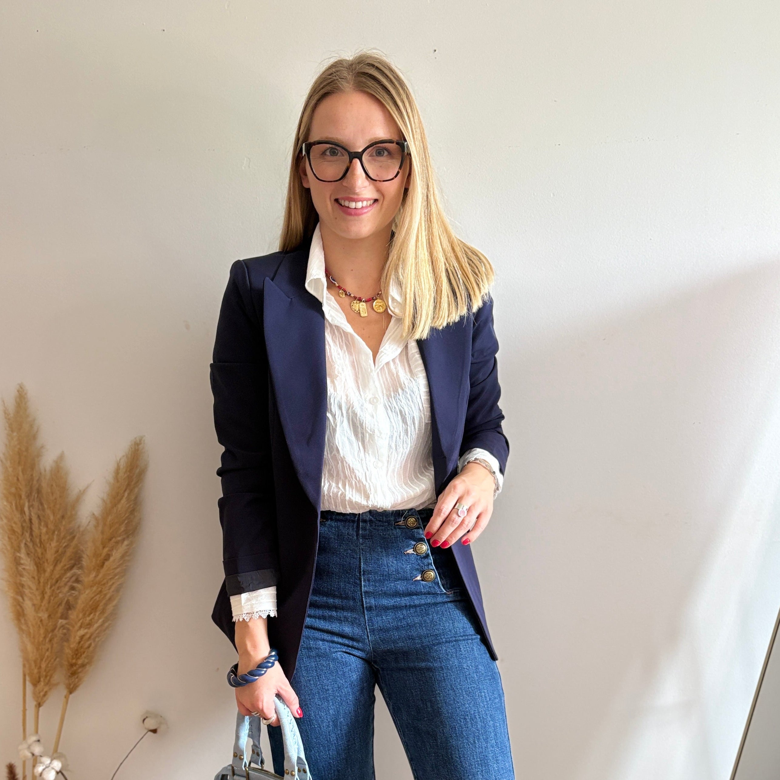 Veste blazer Iris Bleu