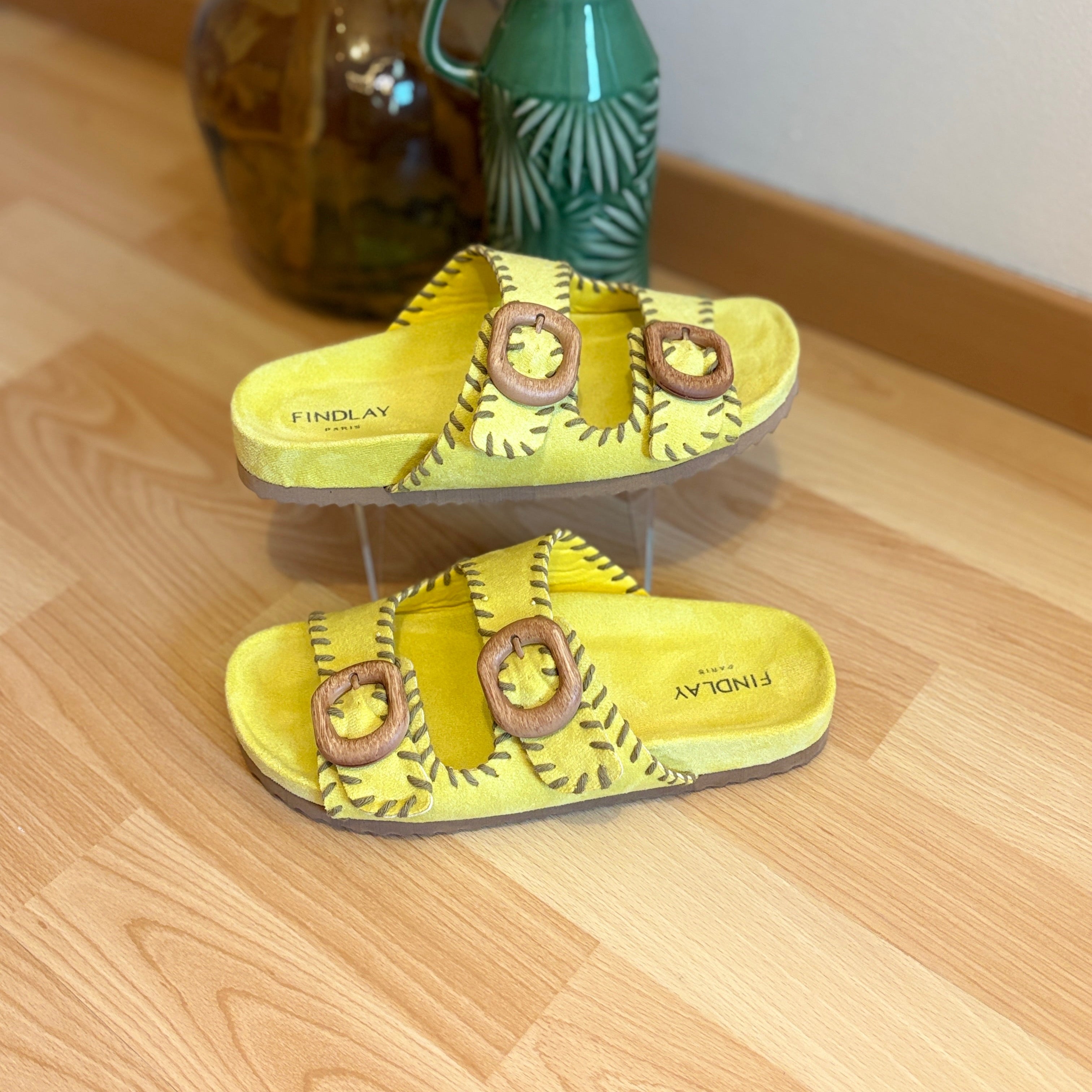 Mules jaunes