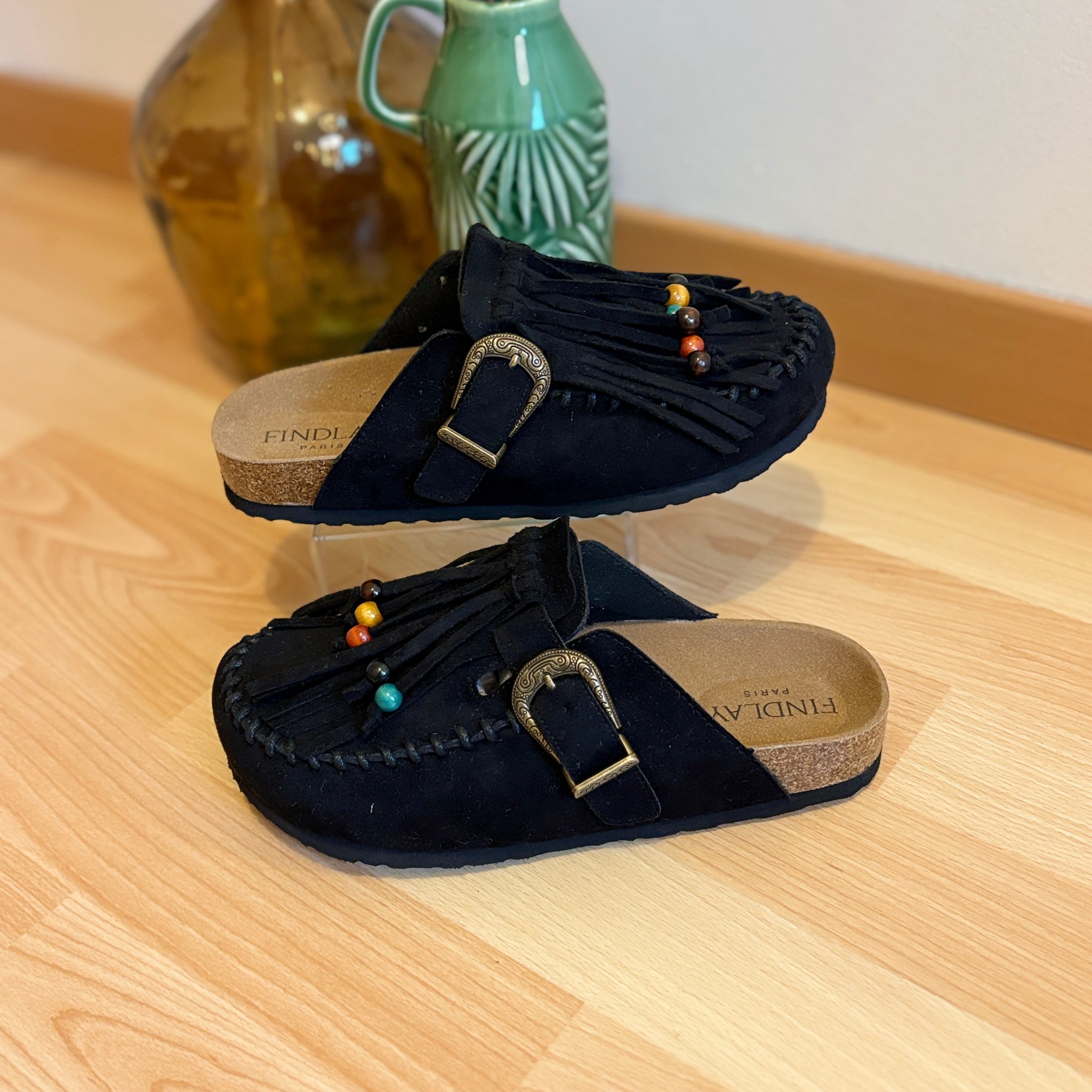 Mules à frange