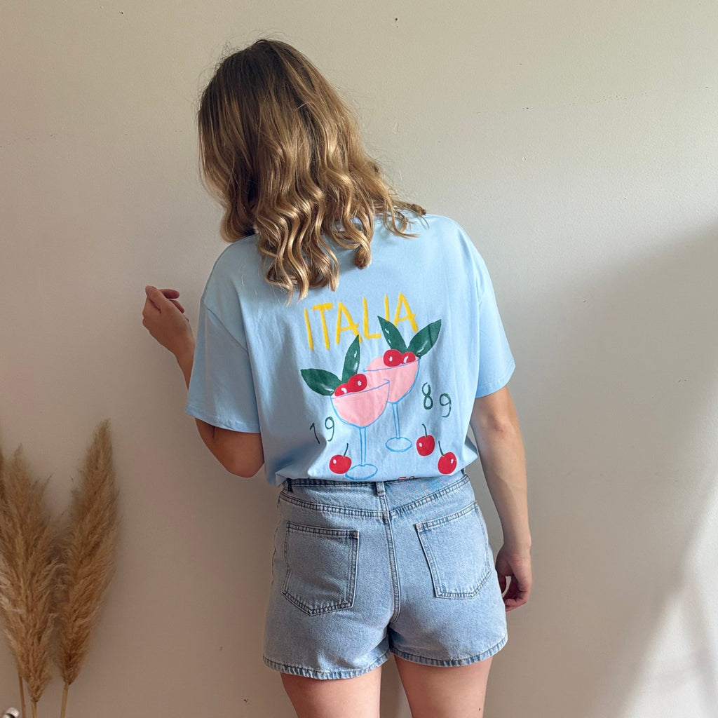 T shirt Camille Bleu