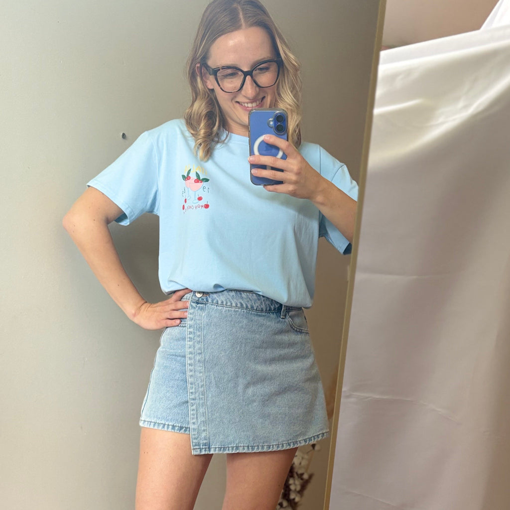 T shirt Camille Bleu