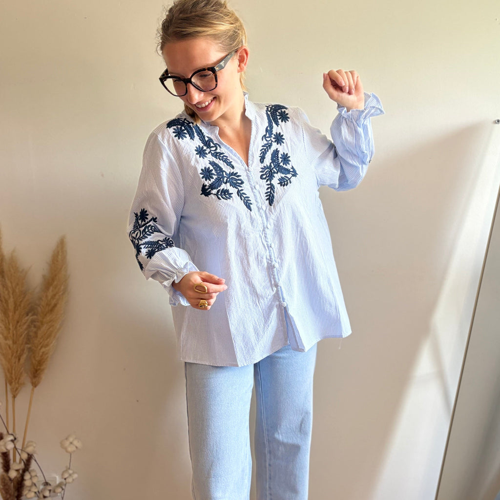 Chemise Agathe Bleu
