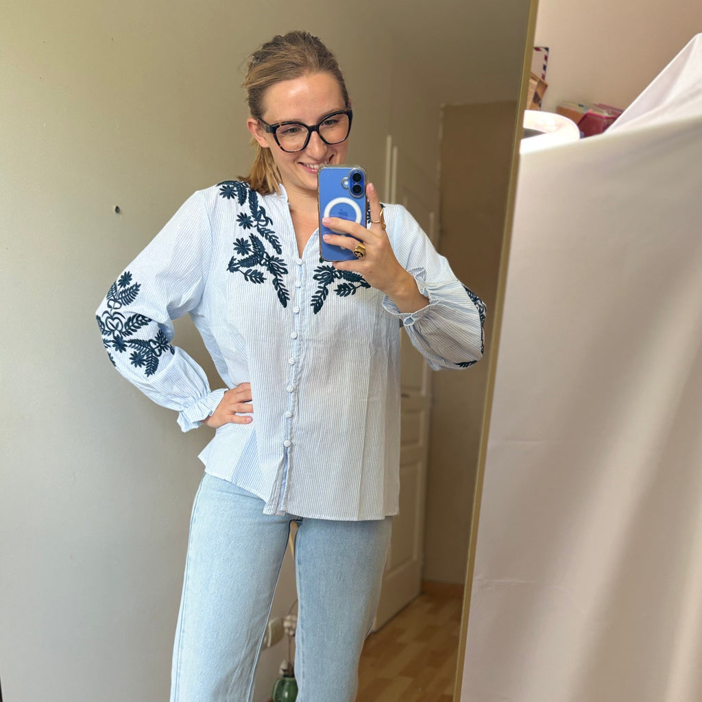 Chemise Agathe Bleu